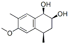 1,2-Naphthalenediol, 1,2,3,4-tetrahydro-6-methoxy-4,7-dimethyl-, (1R,2S,4R)- (9CI) Struktur