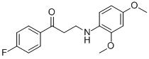 3-(2,4-DIMETHOXYANILINO)-1-(4-FLUOROPHENYL)-1-PROPANONE Struktur