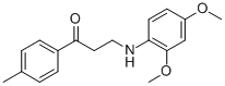 3-(2,4-DIMETHOXYANILINO)-1-(4-METHYLPHENYL)-1-PROPANONE Struktur