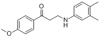 3-(3,4-DIMETHYLANILINO)-1-(4-METHOXYPHENYL)-1-PROPANONE Struktur