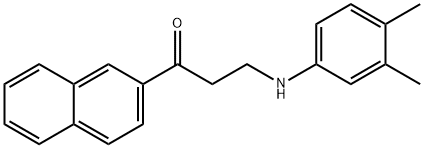 3-(3,4-DIMETHYLANILINO)-1-(2-NAPHTHYL)-1-PROPANONE Struktur