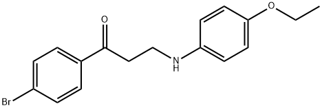 1-(4-BROMOPHENYL)-3-(4-ETHOXYANILINO)-1-PROPANONE Struktur