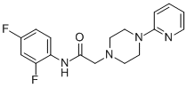 N-(2,4-DIFLUOROPHENYL)-2-[4-(2-PYRIDINYL)PIPERAZINO]ACETAMIDE Struktur