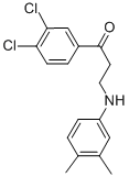 1-(3,4-DICHLOROPHENYL)-3-(3,4-DIMETHYLANILINO)-1-PROPANONE Struktur