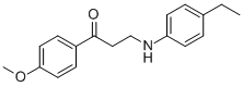 3-(4-ETHYLANILINO)-1-(4-METHOXYPHENYL)-1-PROPANONE Struktur