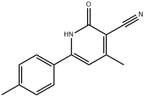 1,2-DIHYDRO-4-METHYL-2-OXO-6-P-TOLYLPYRIDINE-3-CARBONITRILE Struktur