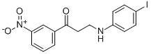 3-(4-IODOANILINO)-1-(3-NITROPHENYL)-1-PROPANONE Struktur