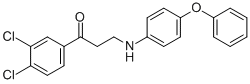 1-(3,4-DICHLOROPHENYL)-3-(4-PHENOXYANILINO)-1-PROPANONE Struktur