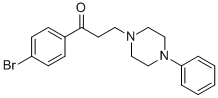 1-(4-BROMOPHENYL)-3-(4-PHENYLPIPERAZINO)-1-PROPANONE Struktur