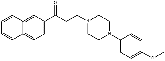 3-[4-(4-METHOXYPHENYL)PIPERAZINO]-1-(2-NAPHTHYL)-1-PROPANONE Struktur