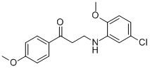 3-(5-CHLORO-2-METHOXYANILINO)-1-(4-METHOXYPHENYL)-1-PROPANONE Struktur