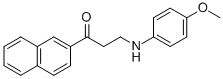 3-(4-METHOXYANILINO)-1-(2-NAPHTHYL)-1-PROPANONE Struktur