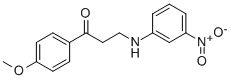 1-(4-METHOXYPHENYL)-3-(3-NITROANILINO)-1-PROPANONE Struktur