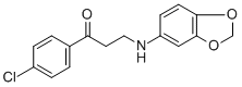 3-(1,3-BENZODIOXOL-5-YLAMINO)-1-(4-CHLOROPHENYL)-1-PROPANONE Struktur