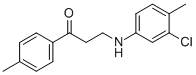 3-(3-CHLORO-4-METHYLANILINO)-1-(4-METHYLPHENYL)-1-PROPANONE Struktur