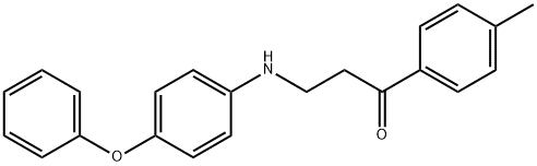 1-(4-METHYLPHENYL)-3-(4-PHENOXYANILINO)-1-PROPANONE Struktur