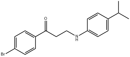 1-(4-BROMOPHENYL)-3-(4-ISOPROPYLANILINO)-1-PROPANONE Struktur