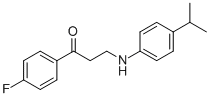 1-(4-FLUOROPHENYL)-3-(4-ISOPROPYLANILINO)-1-PROPANONE Struktur