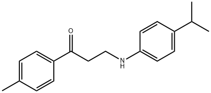 3-(4-ISOPROPYLANILINO)-1-(4-METHYLPHENYL)-1-PROPANONE Struktur