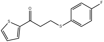 3-[(4-FLUOROPHENYL)SULFANYL]-1-(2-THIENYL)-1-PROPANONE Struktur