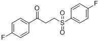 1-(4-FLUOROPHENYL)-3-[(4-FLUOROPHENYL)SULFONYL]-1-PROPANONE Struktur