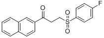 3-[(4-FLUOROPHENYL)SULFONYL]-1-(2-NAPHTHYL)-1-PROPANONE Struktur