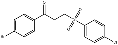 1-(4-BROMOPHENYL)-3-[(4-CHLOROPHENYL)SULFONYL]-1-PROPANONE Struktur