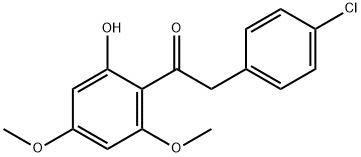 2(4'-CHLOROPHENYL)-4',6'-DIMETHOXY-2'-HYDROXYACETOPHENONE Struktur