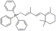 -1-(2,6,6-Trimethyl-1-cyclohexenyl)-3-methyl-5-(triphenylphosphonio)-1,3-pentadiene Struktur