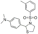 Thiazolidine, 2-[4-(dimethylamino)phenyl]-3-[(3-methylphenyl)sulfonyl]- (9CI) Struktur