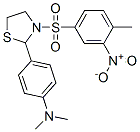 Thiazolidine, 2-[4-(dimethylamino)phenyl]-3-[(4-methyl-3-nitrophenyl)sulfonyl]- (9CI) Struktur