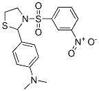 Thiazolidine, 2-[4-(dimethylamino)phenyl]-3-[(3-nitrophenyl)sulfonyl]- (9CI) Struktur