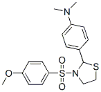 Thiazolidine, 2-[4-(dimethylamino)phenyl]-3-[(4-methoxyphenyl)sulfonyl]- (9CI) Struktur