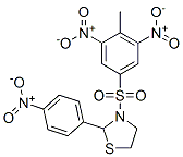 Thiazolidine, 3-[(4-methyl-3,5-dinitrophenyl)sulfonyl]-2-(4-nitrophenyl)- (9CI) Struktur