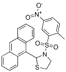 Thiazolidine, 2-(9-anthracenyl)-3-[(2-methyl-5-nitrophenyl)sulfonyl]- (9CI) Struktur