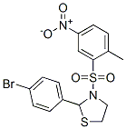 Thiazolidine, 2-(4-bromophenyl)-3-[(2-methyl-5-nitrophenyl)sulfonyl]- (9CI) Struktur