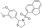 Thiazolidine, 3-[(1,2-dihydro-3-acenaphthylenyl)sulfonyl]-2-(3,4-dimethoxyphenyl)- (9CI) Struktur