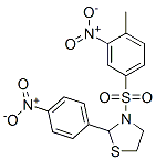 Thiazolidine, 3-[(4-methyl-3-nitrophenyl)sulfonyl]-2-(4-nitrophenyl)- (9CI) Struktur