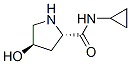 2-Pyrrolidinecarboxamide,N-cyclopropyl-4-hydroxy-,(2S,4R)-(9CI) Struktur