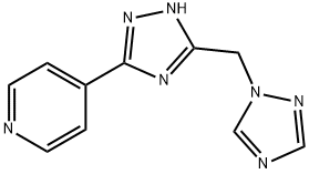 4-[3-(1H-1,2,4-TRIAZOL-1-YLMETHYL)-1H-1,2,4-TRIAZOL-5-YL]PYRIDINE Struktur