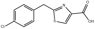 2-(4-Chlorobenzyl)thiazole-4-carboxylic acid Struktur