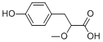 3-(4-HYDROXYPHENYL)-2-METHOXYPROPANOIC ACID Struktur