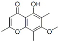 2,6,8-Trimethyl-5-hydroxy-7-methoxychromone Struktur