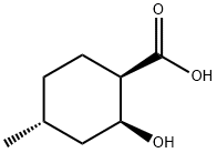 Cyclohexanecarboxylic acid, 2-hydroxy-4-methyl-, (1R,2S,4R)- (9CI) Struktur