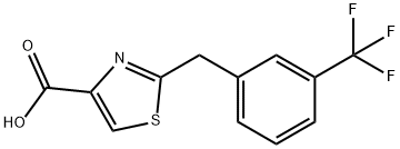 2-(3-(TrifluoroMethyl)benzyl)thiazole-4-carboxylic acid Struktur