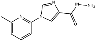 1H-Imidazole-4-carboxylicacid,1-(6-methyl-2-pyridinyl)-,hydrazide(9CI) Struktur