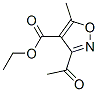 4-Isoxazolecarboxylicacid,3-acetyl-5-methyl-,ethylester(9CI) Struktur