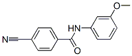 Benzamide, 4-cyano-N-(3-methoxyphenyl)- (9CI) Struktur