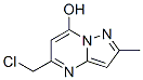 Pyrazolo[1,5-a]pyrimidin-7-ol, 5-(chloromethyl)-2-methyl- (9CI) Struktur