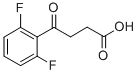 4-(2,6-DIFLUOROPHENYL)-4-OXOBUTYRIC ACID Struktur